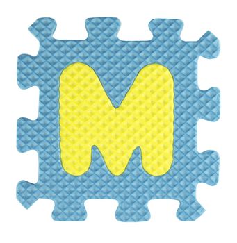 M letter, Alphabet puzzle isloated on white background , with clipping path.
