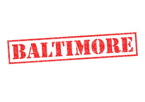 BALTIMORE Rubber Stamp over a white background.