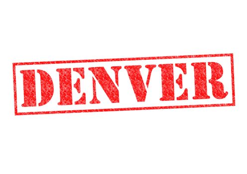 DENVER Rubber Stamp over a white background.