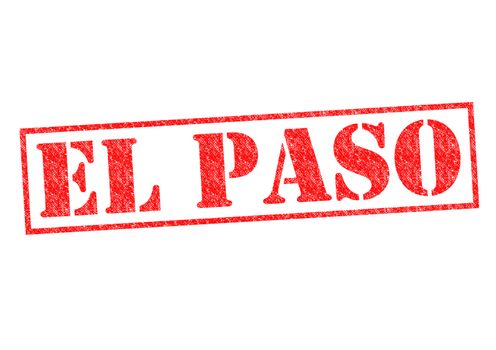 EL PASO Rubber Stamp over a white background.