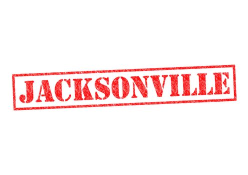 JACKSONVILLE Rubber Stamp over a white background.