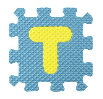 T letter, Alphabet puzzle isloated on white background , with clipping path.