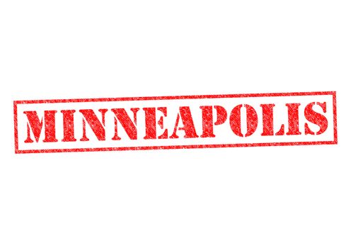 MINNEAPOLIS Rubber Stamp over a white background.