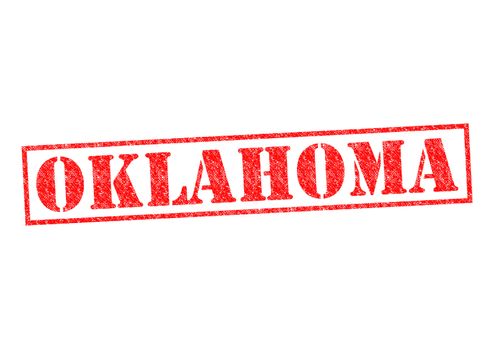 OKLAHOMA Rubber Stamp over a white background.