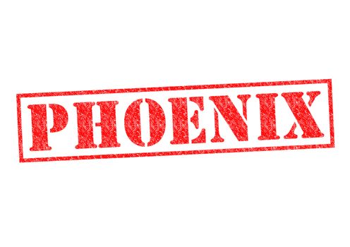 PHOENIX Rubber Stamp over a white background.