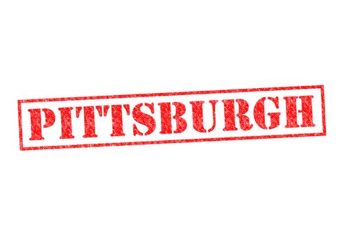 PITTSBURGH Rubber Stamp over a white background.