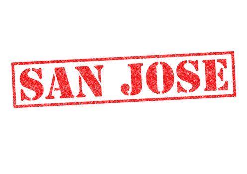 SAN JOSE Rubber Stamp over a white background.