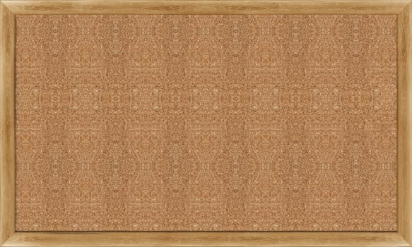 Blank Cork board with wooden frame
