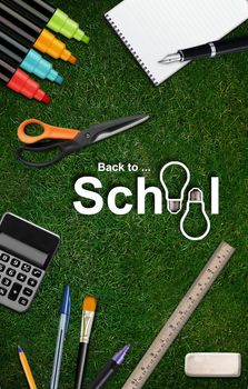 Welcome Back to school background .