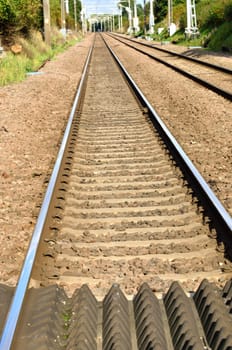 Single railway line