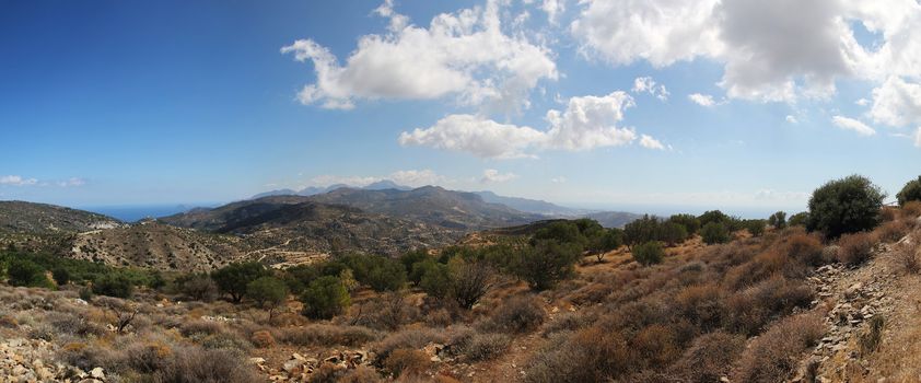 beautiful view of the mountains and the sea