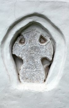 Russian round cross or cross Novgorod