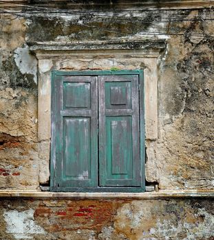 Old window and wall