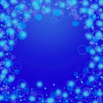 Abstract blue circle background