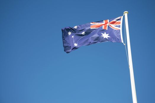 australian flag outdoors on sunny day