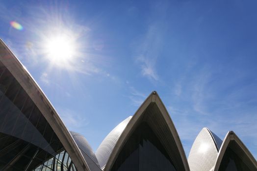 sydney opera house landmark detail in australia