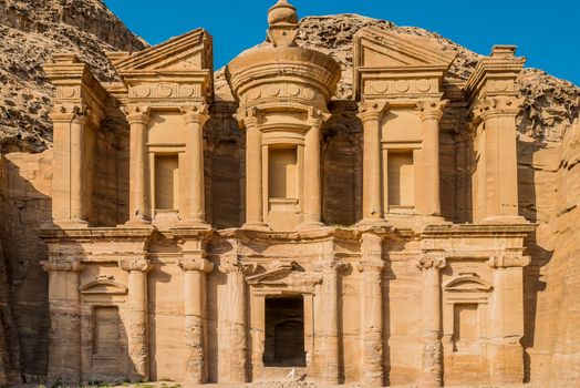 The Monastery  Al Deir in nabatean petra jordan middle east