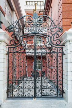 ancient french gate in of duolon road  at the city of Shanghai in China