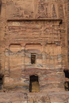 The Silk Tomb  in nabatean petra jordan middle east