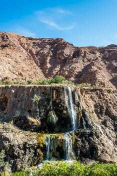 ma'in hot springs waterfall  in jordan