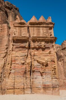 tomb in nabatean petra jordan middle east