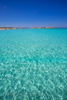 Illetes Illetas turquoise beach in Formentera Balearic Island