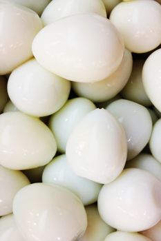 Bowl of Boiled Quail Eggs Background