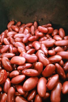 close up of sweet red beans
