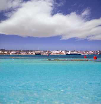 La Savina Sabina village and marina in Formentera Balearic Islands