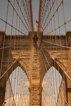 Historic Brooklyn Bridge, New York City, New York