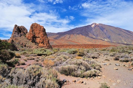 Volcanic landscape of Teide National Park. Tenerife, Canary Islands