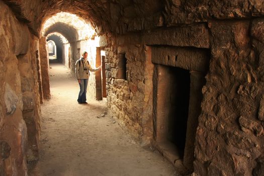 Underground tunnel, Tughlaqabad Fort, New Delhi, India