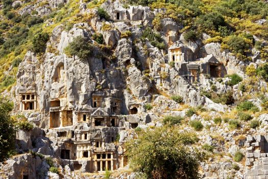 Ancient dead town in Myra Demre Turkey