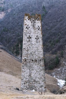 Towers of Ingushetia. Ancient architecture and ruins