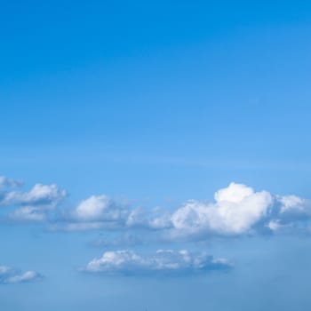 View white cloud with blue sky background