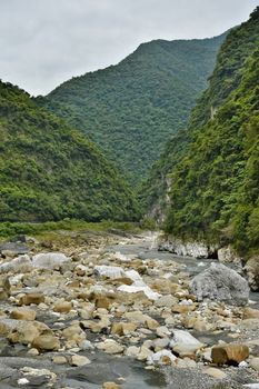 Famous geography landscape at Taroko National Park, Taiwan, Asia