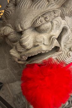 Chinese temple animal statue - lion