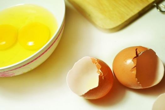 Omelette ingredients for this cooking.