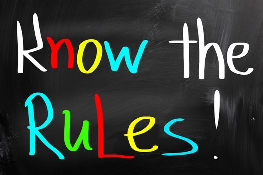 Know The Rules Concept