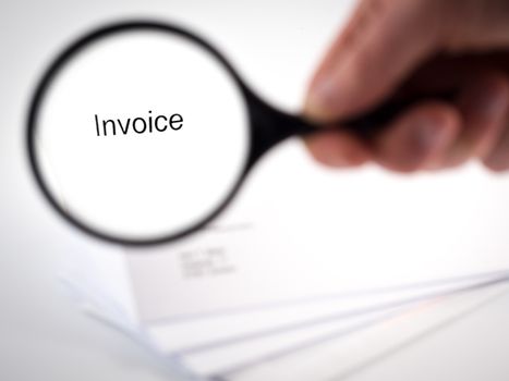 Cover letter with the word Invoice in the letterhead