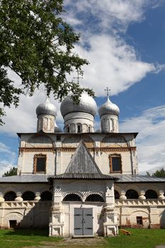 View of the Cathedral  of Our Lady of the Sing in Novgorod