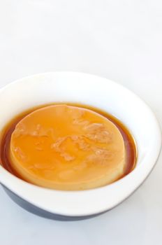 Caramel custard, Custard pudding - sweet dessert
