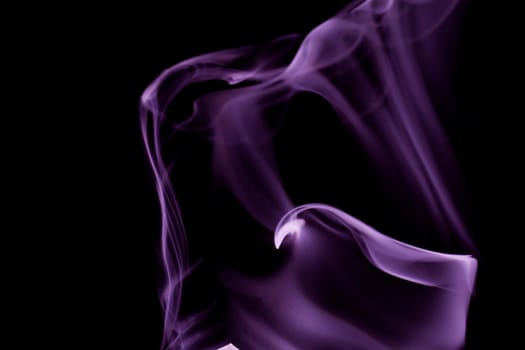 purple smoke in black background