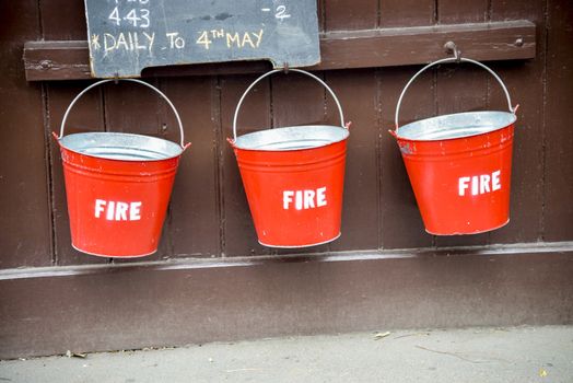 Fire bucket on the wall3