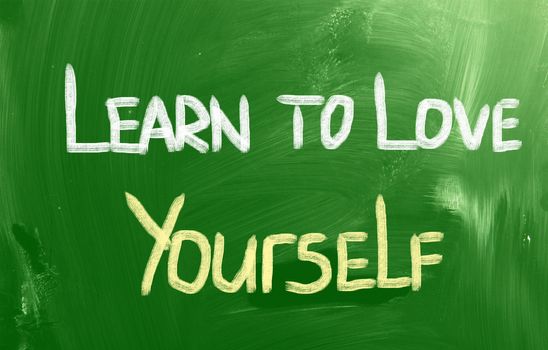 Learn To Love Yourself Concept
