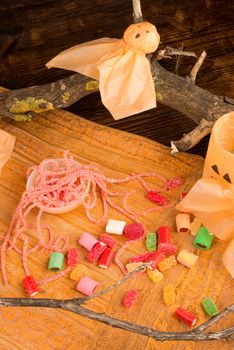 Still life of trick or treat Halloween candy