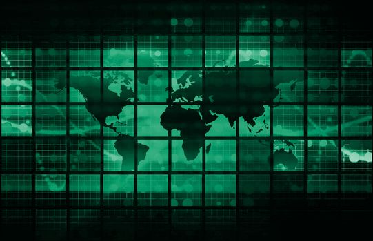 Technology Background as a Digital Abstract Art