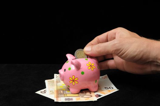 Save Money with One Pink Pig Piggy Bank