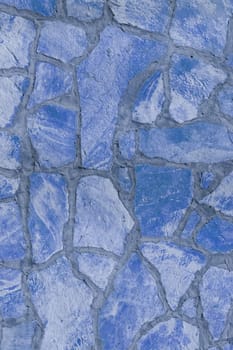 Background of a large stone wall texture (blue)