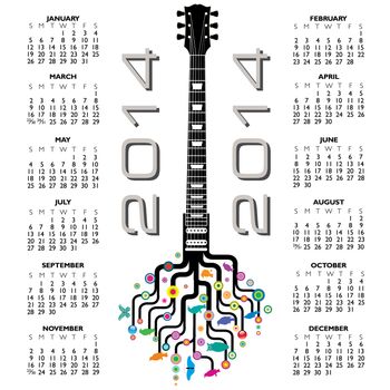 2014 Creative Calendar for Print or Web